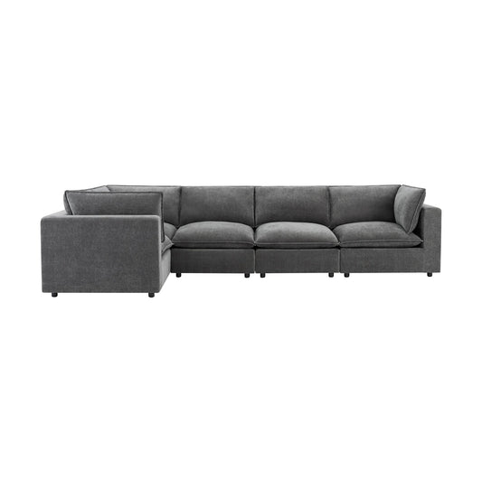 Boston Large Left Hand L - Shape Sofa - Grey - DUSK