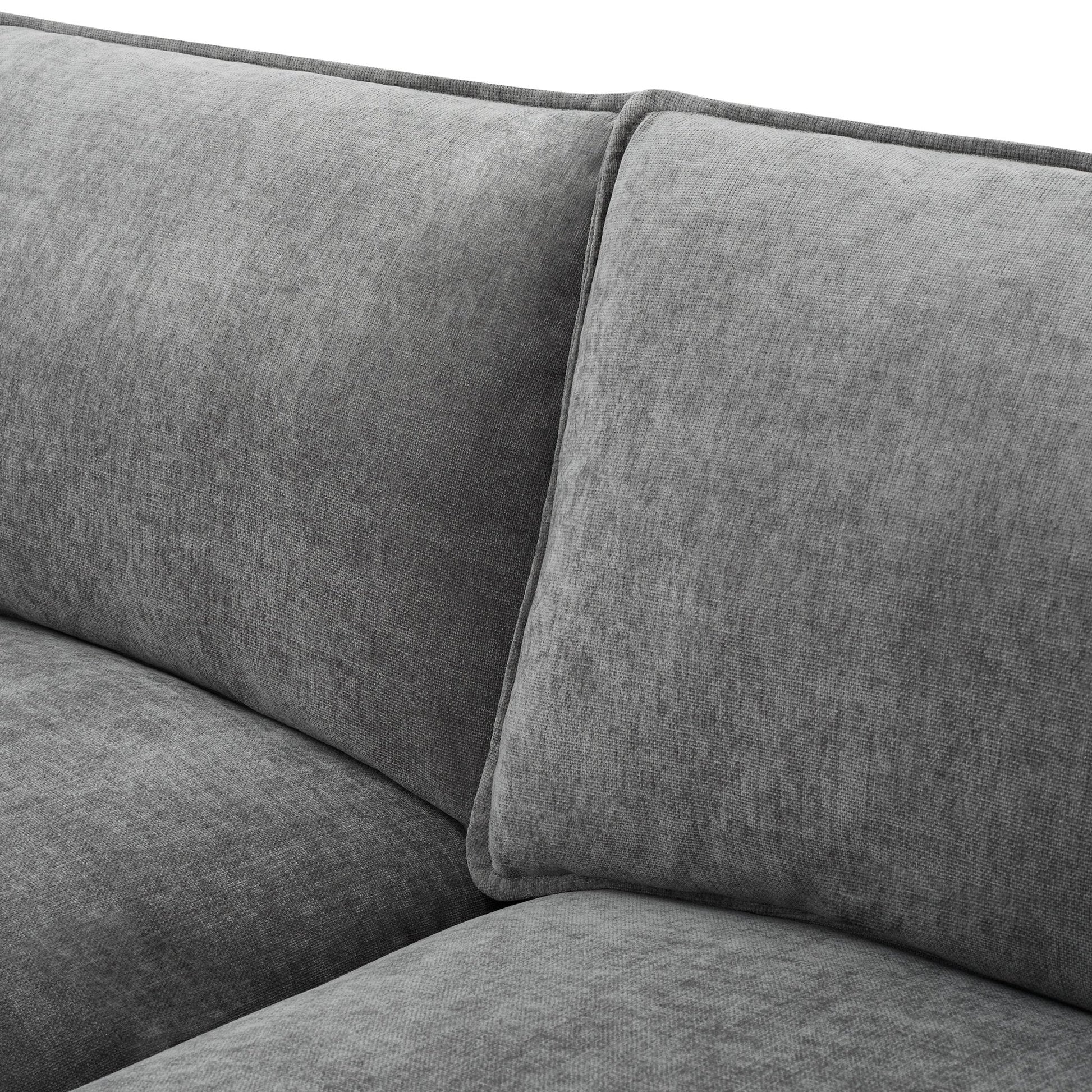 Boston Large Left Hand L - Shape Sofa - Grey - DUSK