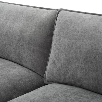 Boston Large Left Hand L - Shape Sofa - Grey - DUSK