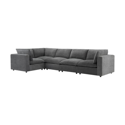 Boston Large Left Hand L - Shape Sofa - Grey - DUSK