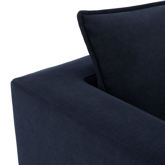 Boston Large Left Hand L - Shape Sofa - Midnight - DUSK