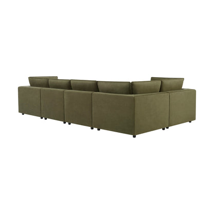 Boston Large Left Hand L - Shape Sofa - Olive - DUSK