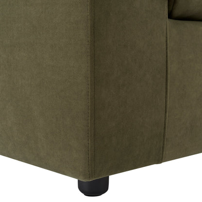 Boston Large Left Hand L - Shape Sofa - Olive - DUSK