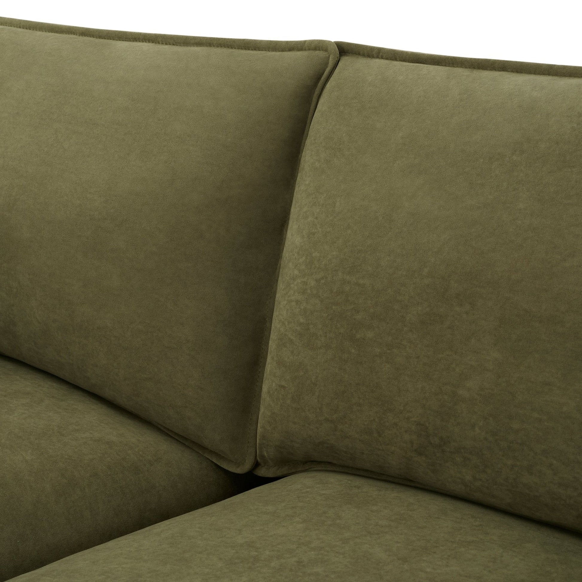 Boston Large Left Hand L - Shape Sofa - Olive - DUSK