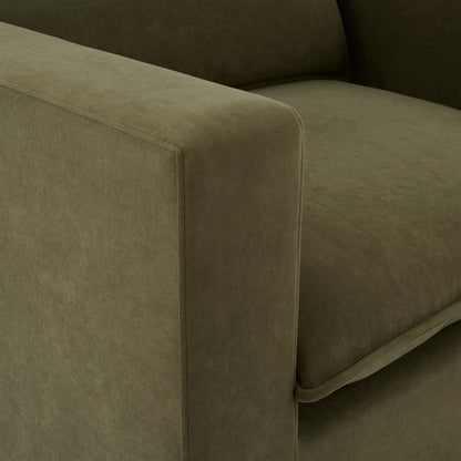 Boston Large Left Hand L - Shape Sofa - Olive - DUSK