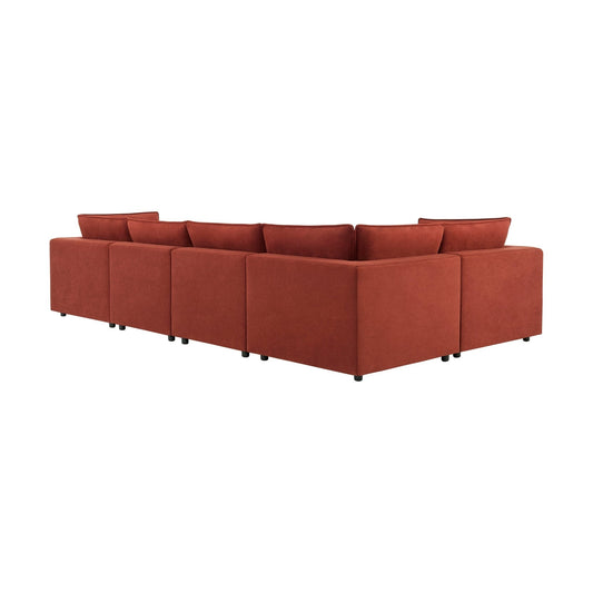 Boston Large Left Hand L - Shape Sofa - Rust - DUSK