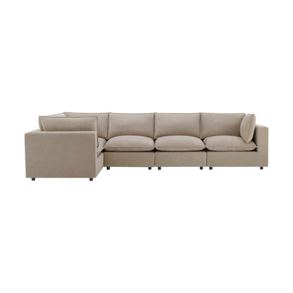 Boston Large Left Hand L - Shape Sofa - Stone - DUSK