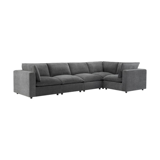 Boston Large Right Hand L - Shape Sofa - Grey - DUSK