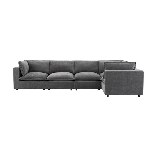 Boston Large Right Hand L - Shape Sofa - Grey - DUSK