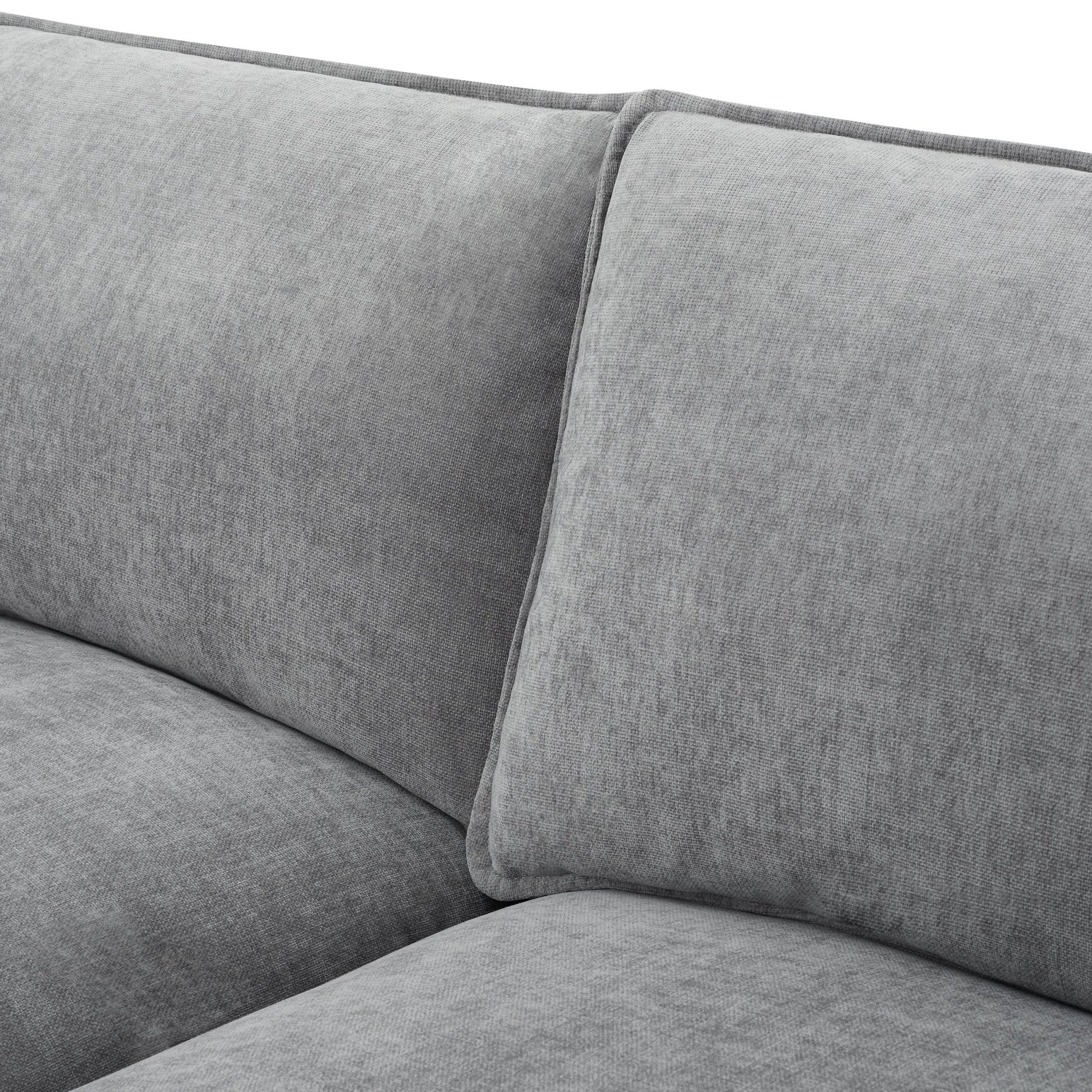 Boston Large Right Hand L - Shape Sofa - Grey - DUSK