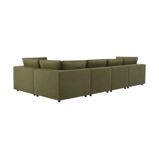 Boston Large Right Hand L - Shape Sofa - Olive - DUSK