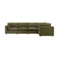 Boston Large Right Hand L - Shape Sofa - Olive - DUSK