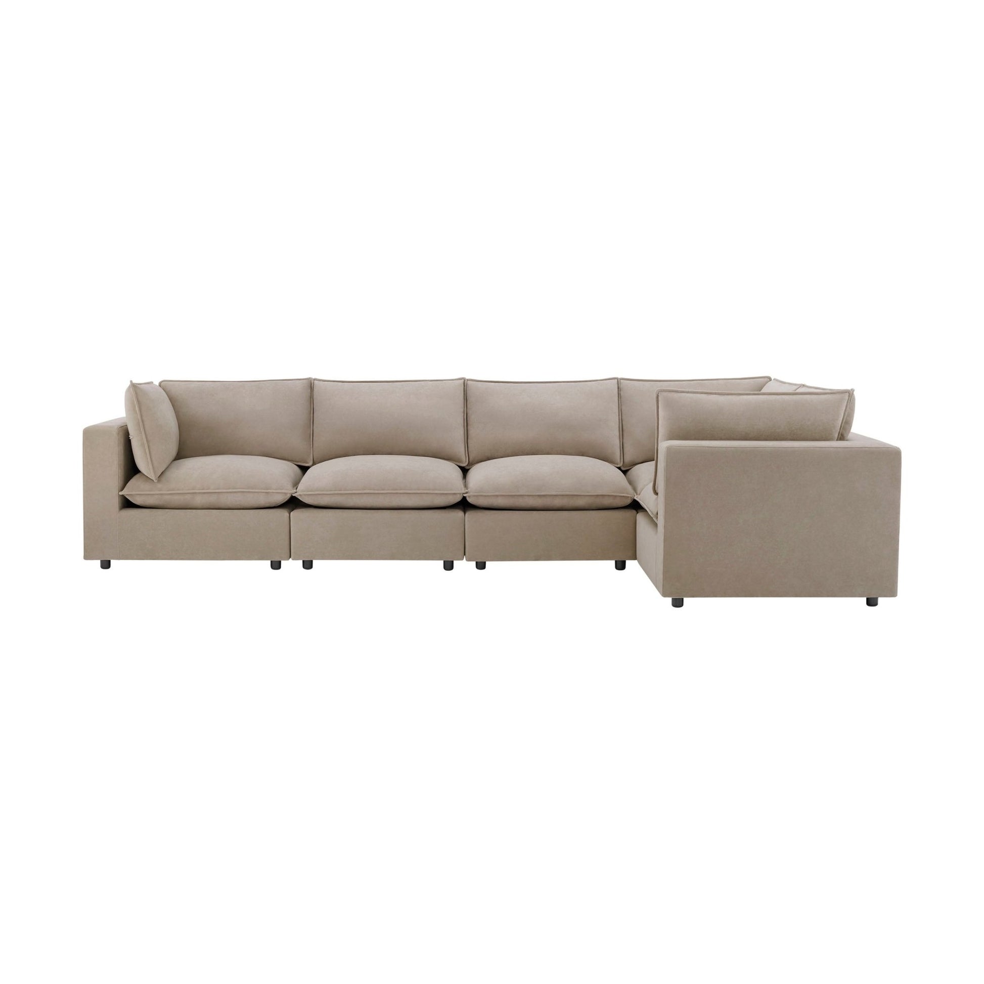 Boston Large Right Hand L - Shape Sofa - Stone - DUSK