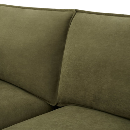 Boston Left Hand Corner Sofa - Olive - DUSK