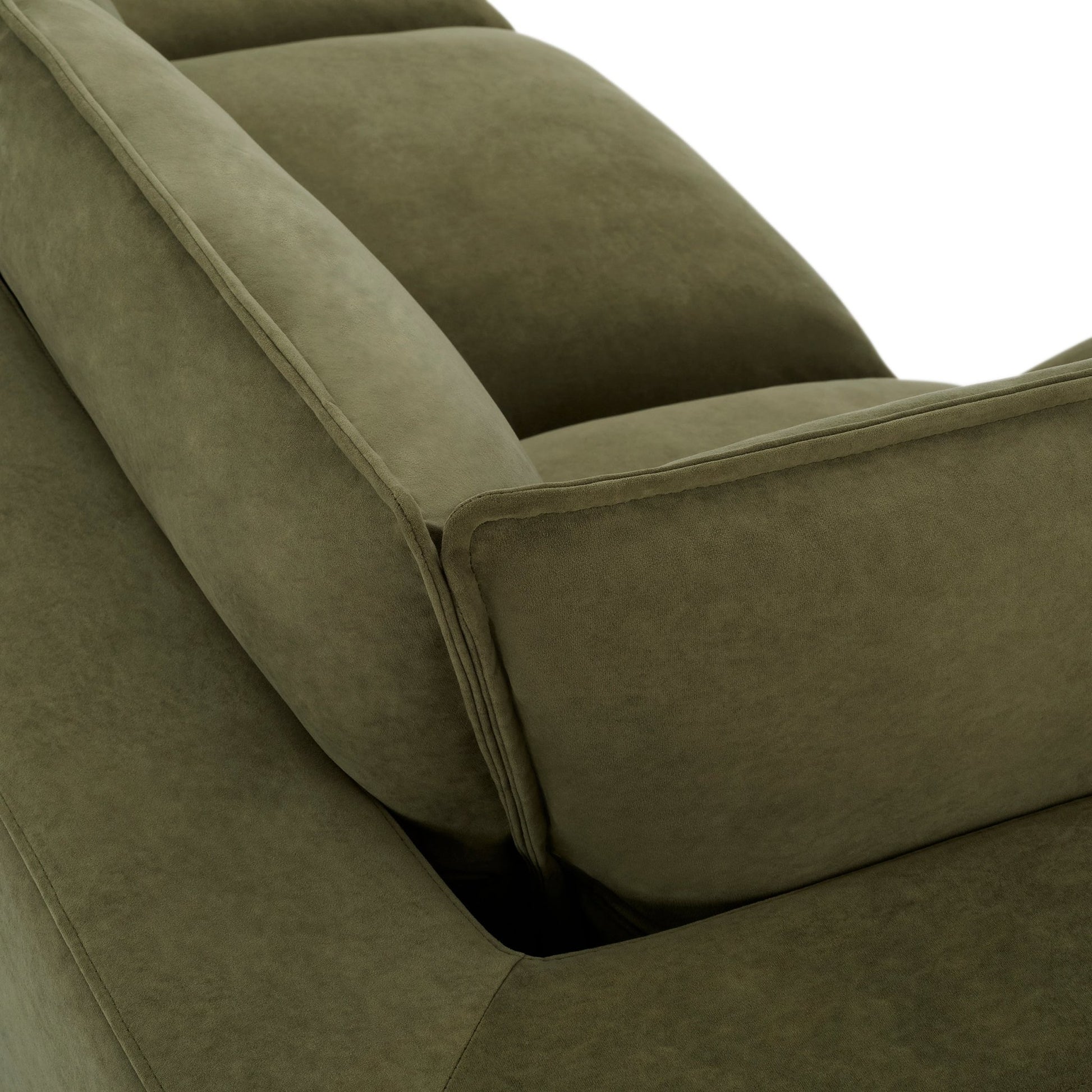 Boston Left Hand Corner Sofa - Olive - DUSK