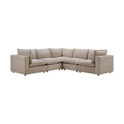 Boston Left Hand Corner Sofa - Stone - DUSK