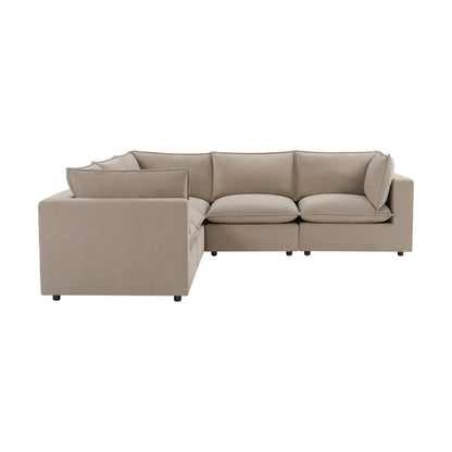 Boston Left Hand Corner Sofa - Stone - DUSK