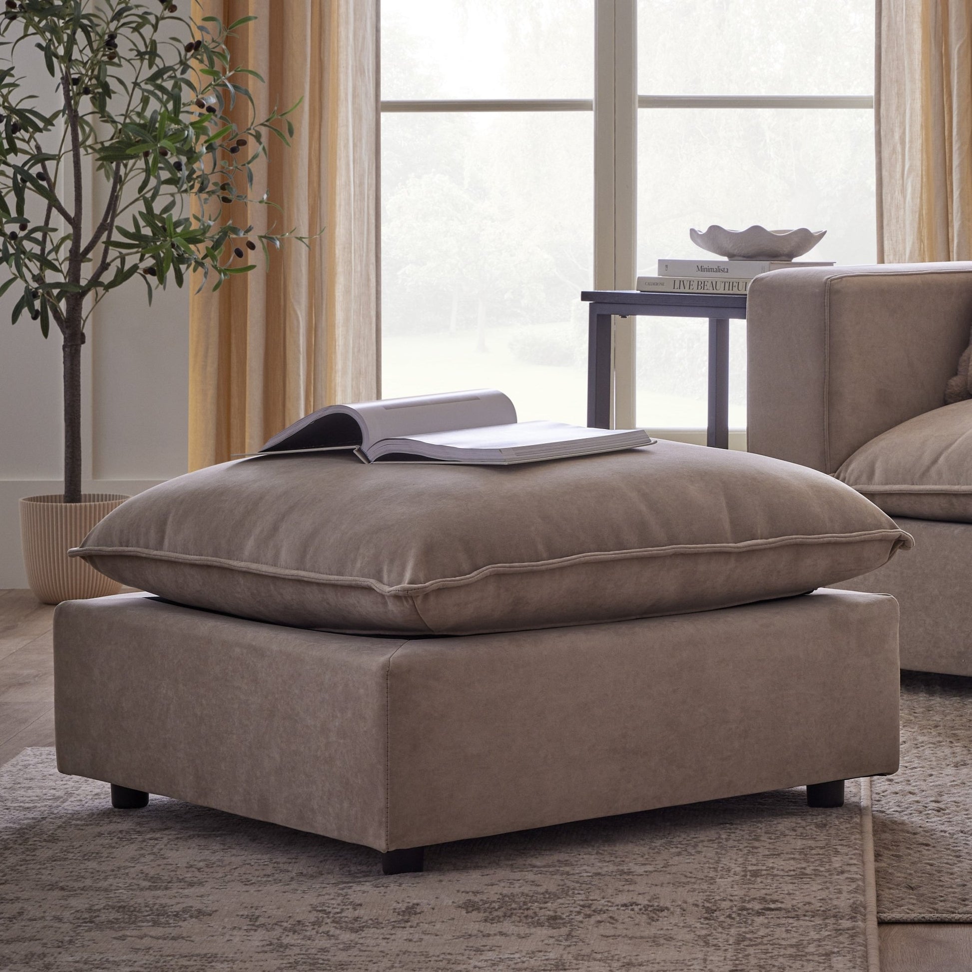 Boston Pouffe - Sand - DUSK