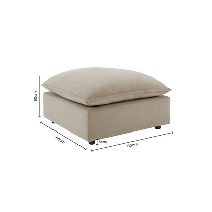 Boston Pouffe - Sand - DUSK
