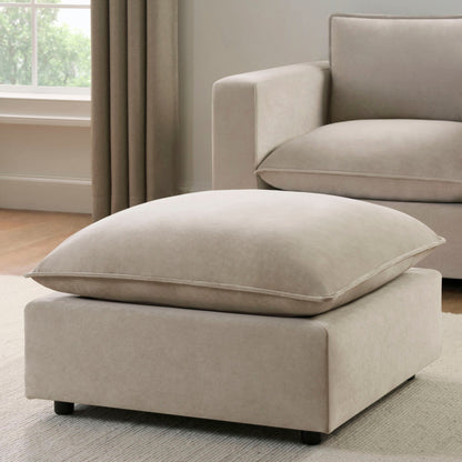 Boston Pouffe - Stone - DUSK