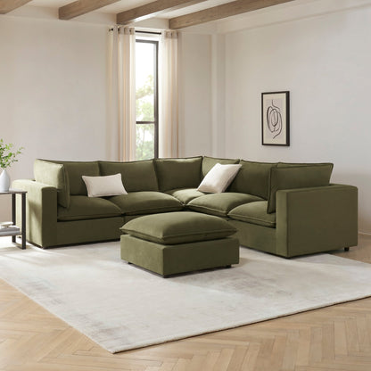 Boston Right Hand Corner Sofa - Olive - DUSK