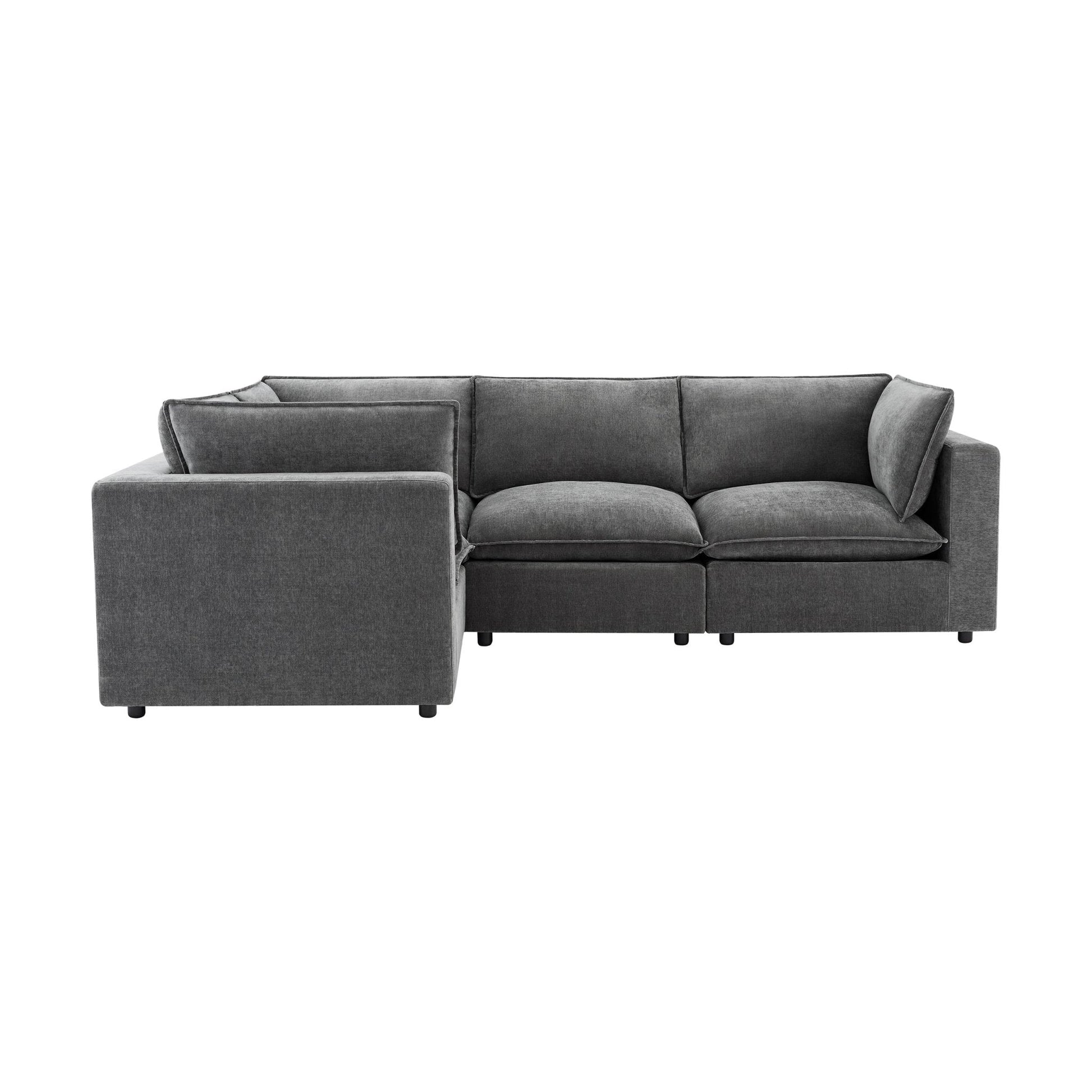 Boston Small Left Hand L - Shape Sofa - Grey - DUSK