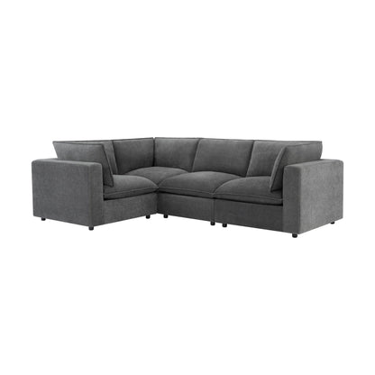 Boston Small Left Hand L - Shape Sofa - Grey - DUSK