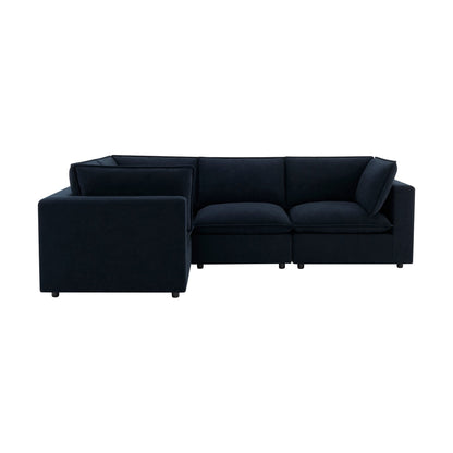 Boston Small Left Hand L - Shape Sofa - Midnight - DUSK