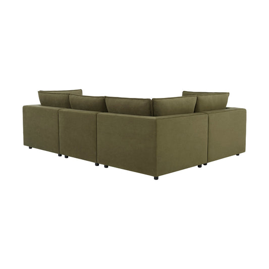 Boston Small Left Hand L - Shape Sofa - Olive - DUSK