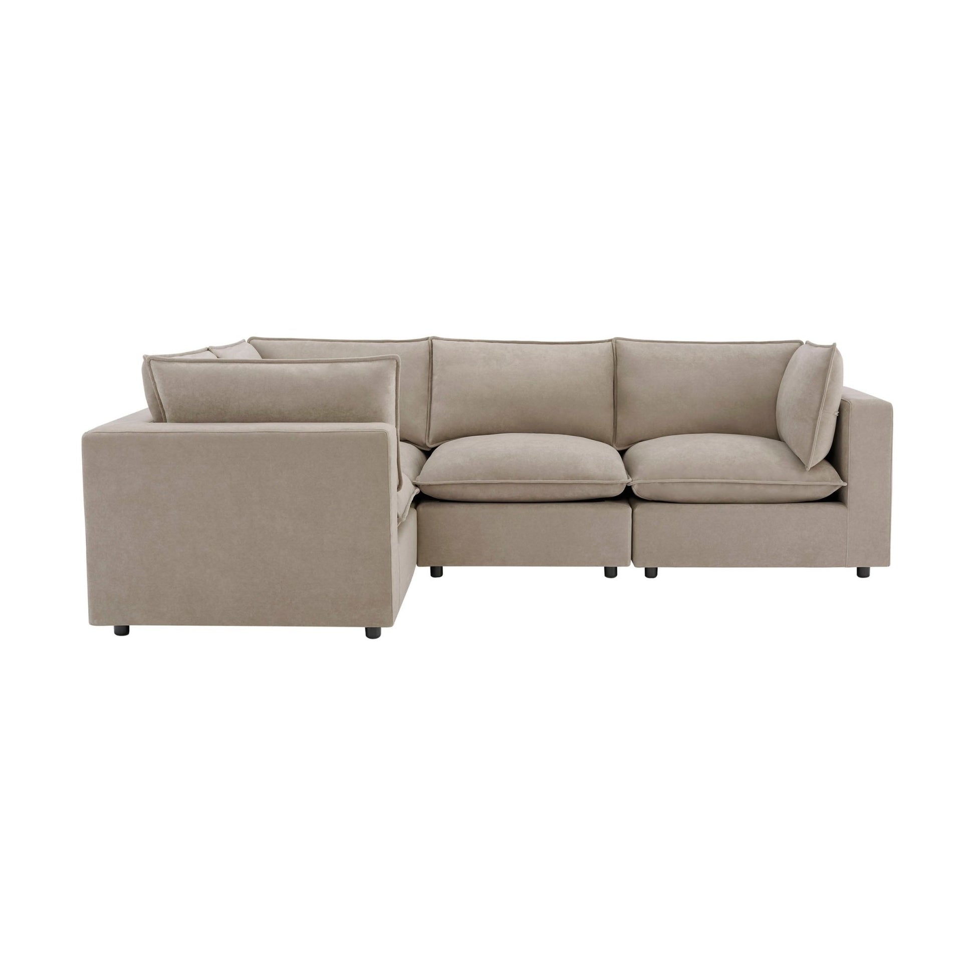 Boston Small Left Hand L - Shape Sofa - Stone - DUSK