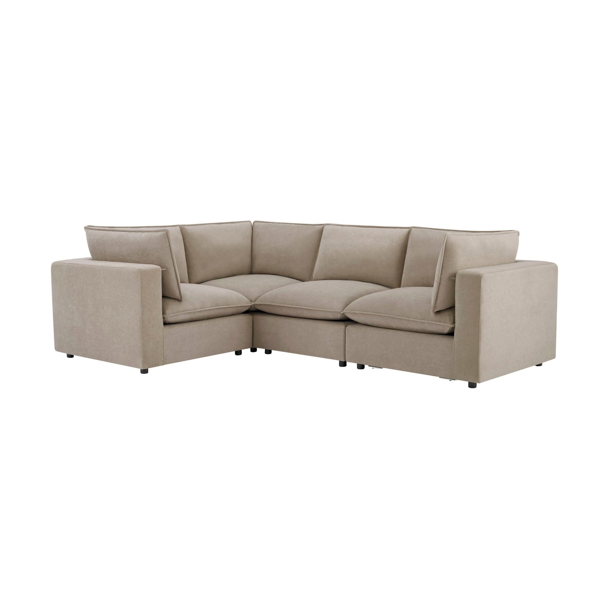 Boston Small Left Hand L - Shape Sofa - Stone - DUSK