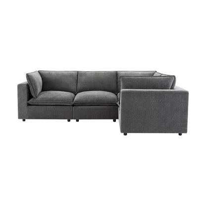 Boston Small Right Hand L - Shape Sofa - Grey - DUSK