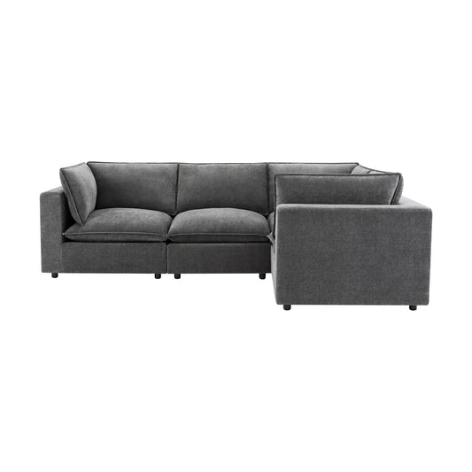 Boston Small Right Hand L - Shape Sofa - Grey - DUSK