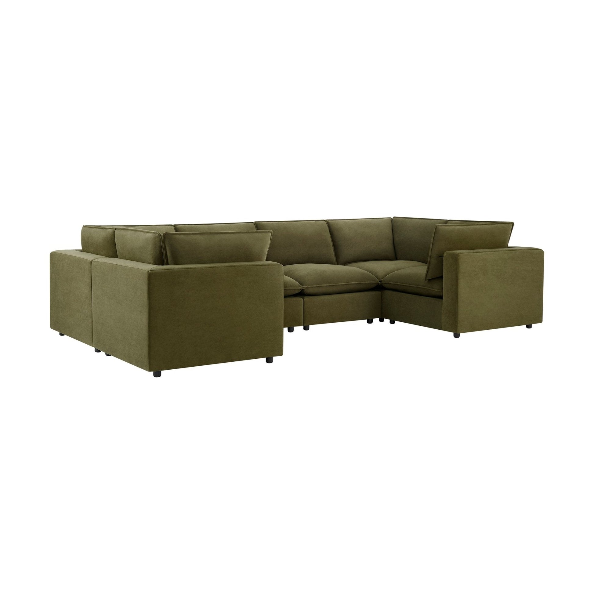 Boston U - Shape Sofa - Olive - DUSK