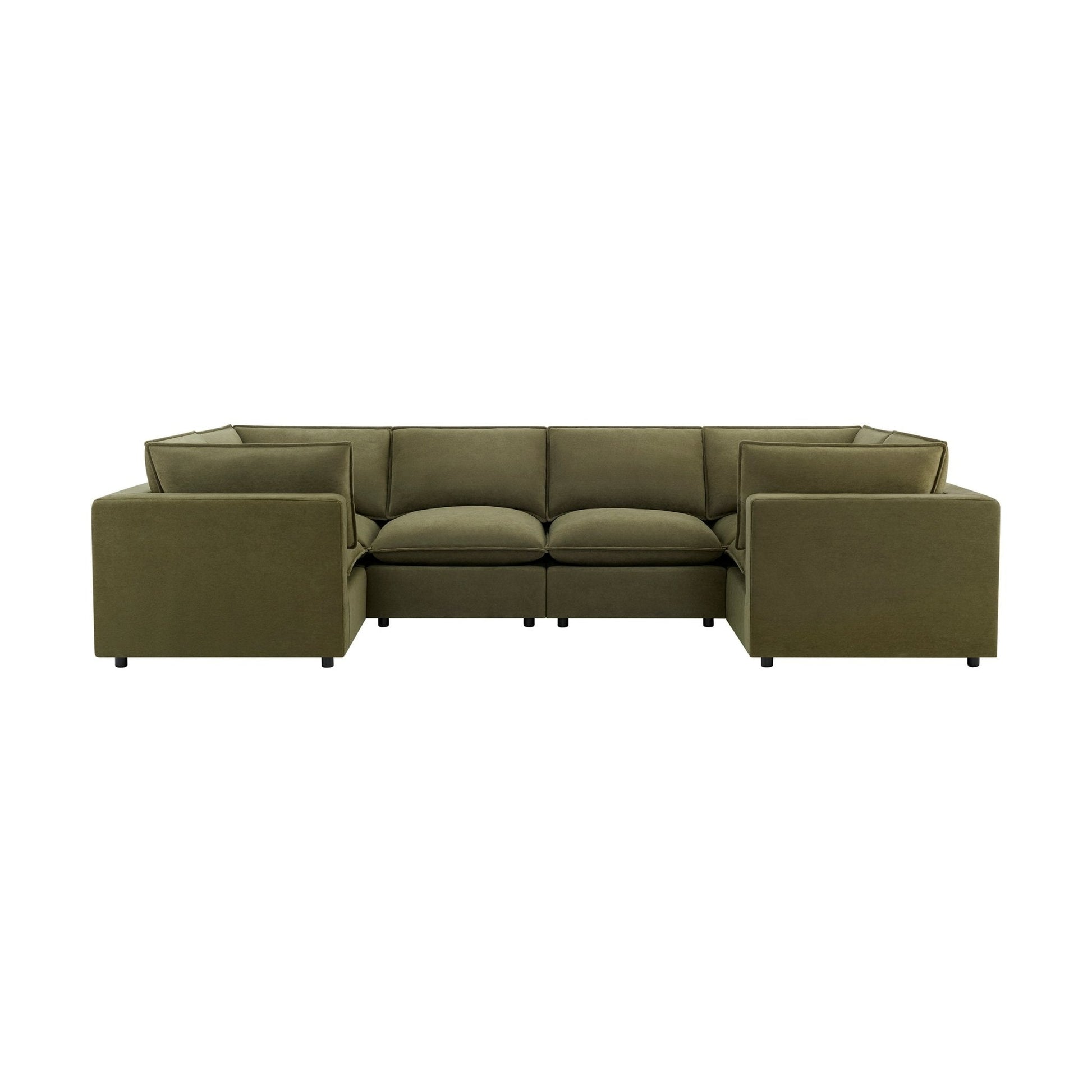 Boston U - Shape Sofa - Olive - DUSK