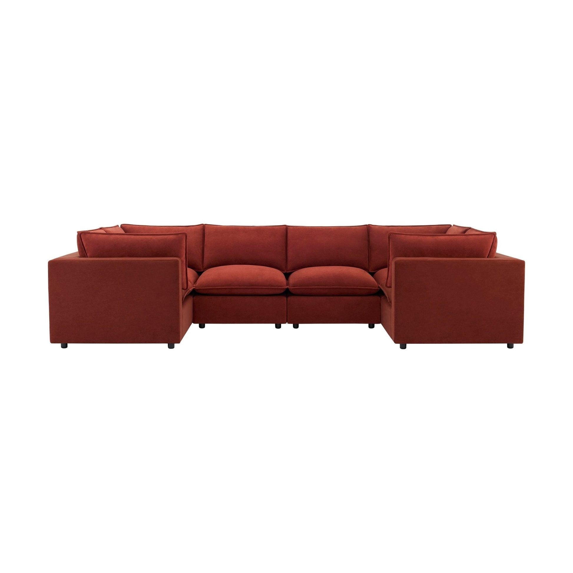 Boston U - Shape Sofa - Rust - DUSK