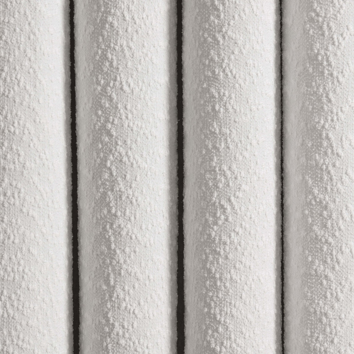 Boucle Black Out Curtains - White - DUSK