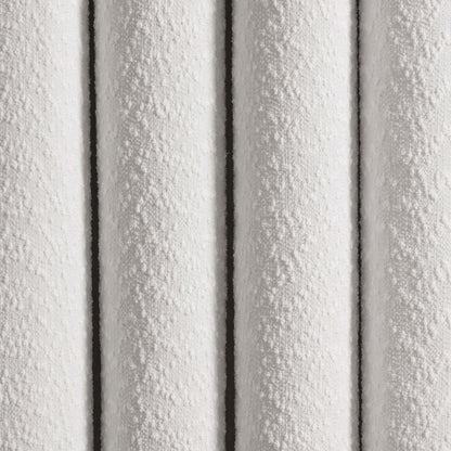 Boucle Black Out Curtains - White - DUSK