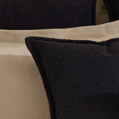 Boucle Cushion Cover - Black - DUSK