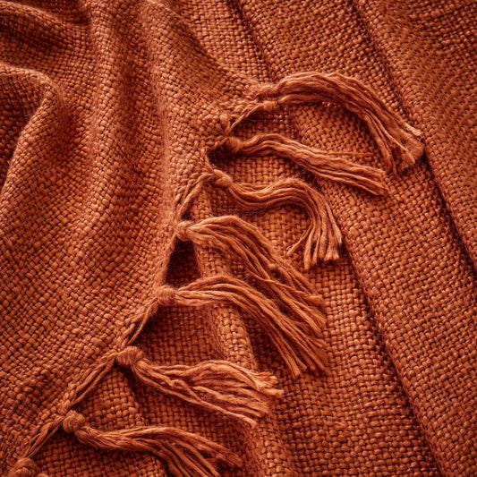 Boucle Throw 1.5x2m - Burnt Orange - DUSK