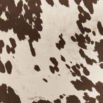 Bridget Set of 2 Dining Chairs - Brown Cow Print - DUSK