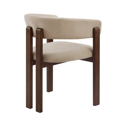 Bridget Set of 2 Dining Chairs - Chenille Oatmeal - DUSK