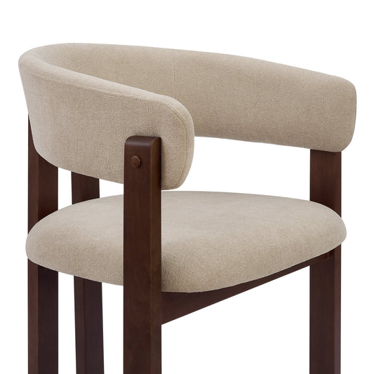 Bridget Set of 2 Dining Chairs - Chenille Oatmeal - DUSK