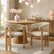 Bridget Set of 2 Dining Chairs - Cream Linen – DUSK