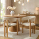 Bridget Set of 2 Dining Chairs - Cream Linen - DUSK