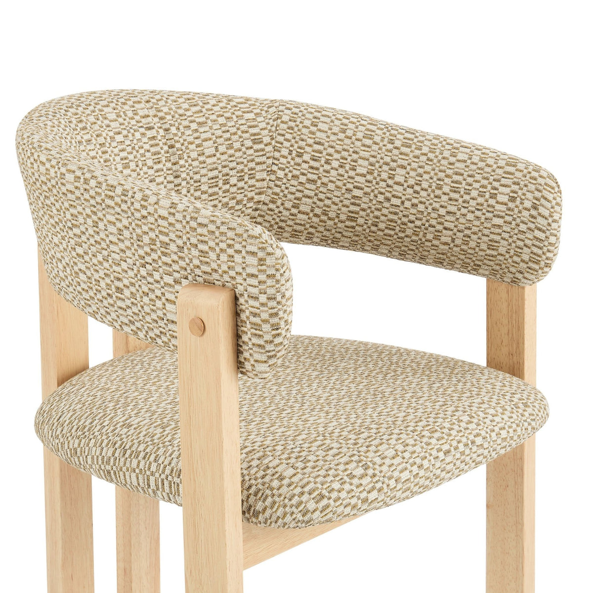 Bridget Set of 2 Dining Chairs - Geo Mustard - DUSK