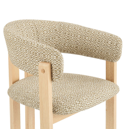 Bridget Set of 2 Dining Chairs - Geo Mustard - DUSK