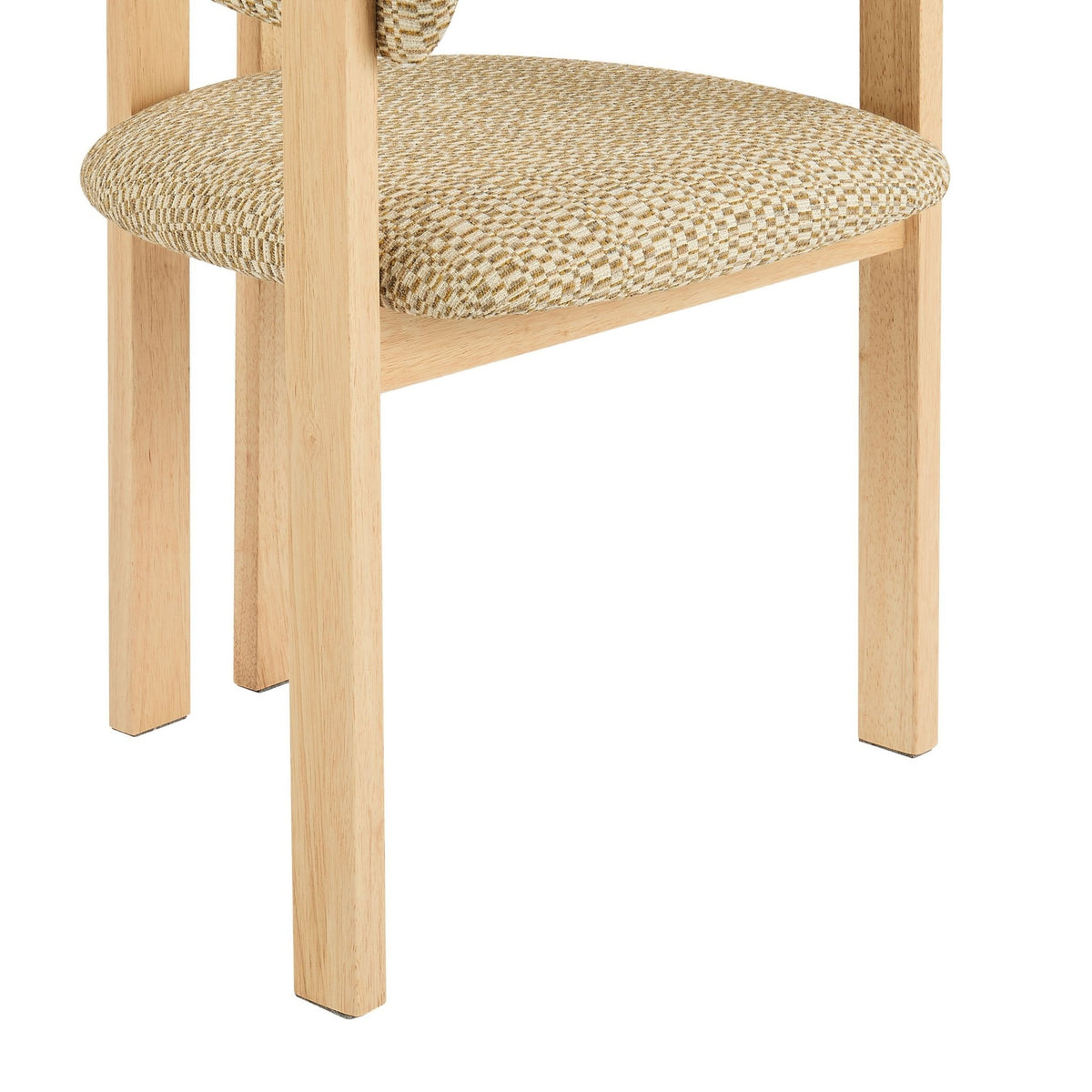 Bridget Set of 2 Dining Chairs - Geo Mustard - DUSK