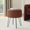 Brighton Hairpin Stool - Boucle Rust - DUSK