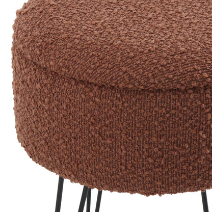 Brighton Hairpin Stool - Boucle Rust - DUSK